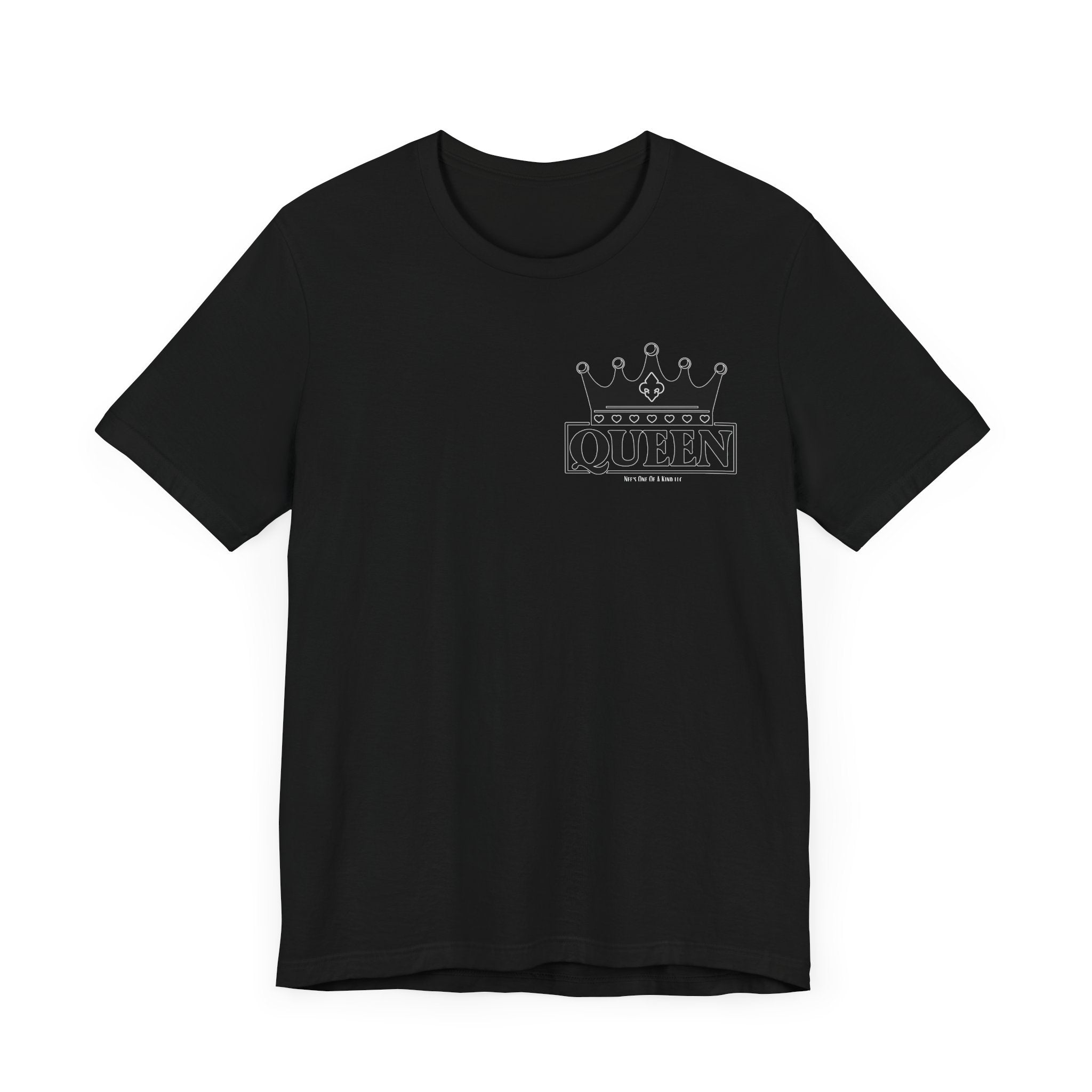Queen with her King Valentine Casual Soft Unisex Jersey Crew Neck Short Sleeve Tee